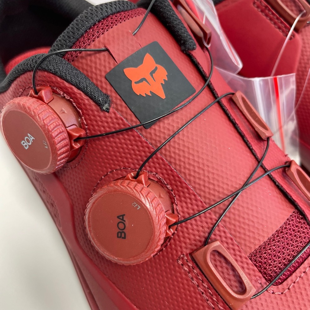 Fox Union BOA Clipless Mountain Bike Shoes EU 40 US 7.5 Maroon Red‎ NWOB - Picture 3 of 10